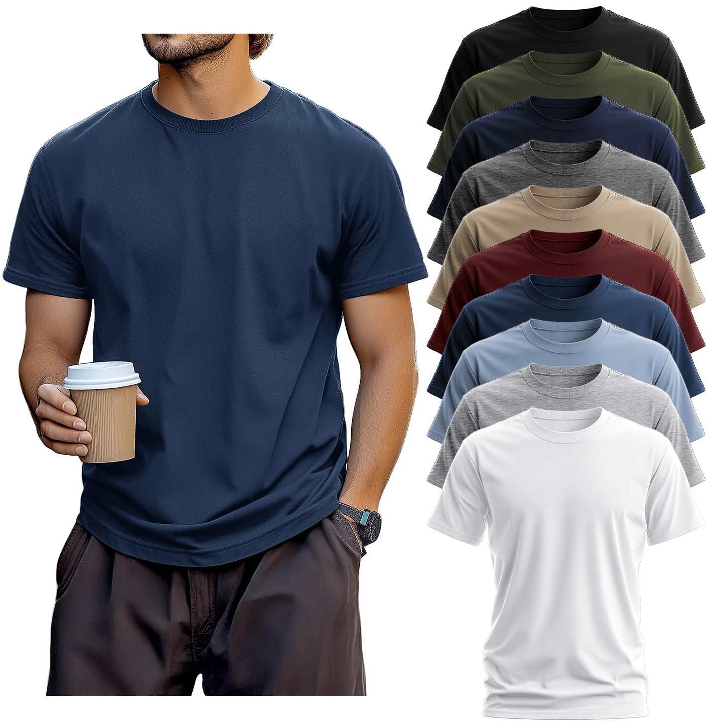 💥 Savage Essentials: Big & Tall Street Tees (10-Pack)
