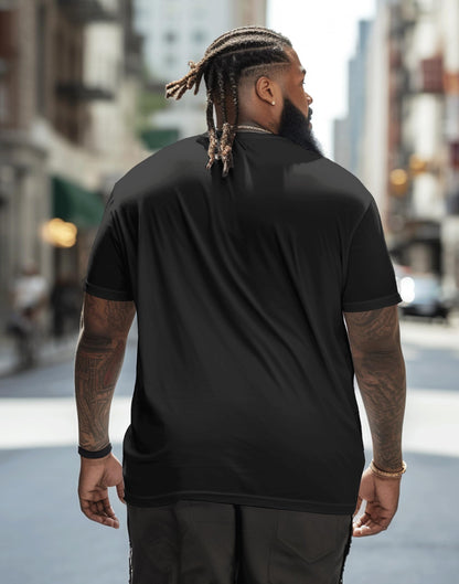Big and Tall Shirts for Men, Oversize Cotton Crew Neck T-Shirts