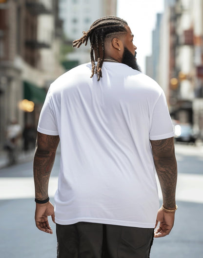 Big and Tall Shirts for Men, Oversize Cotton Crew Neck T-Shirts