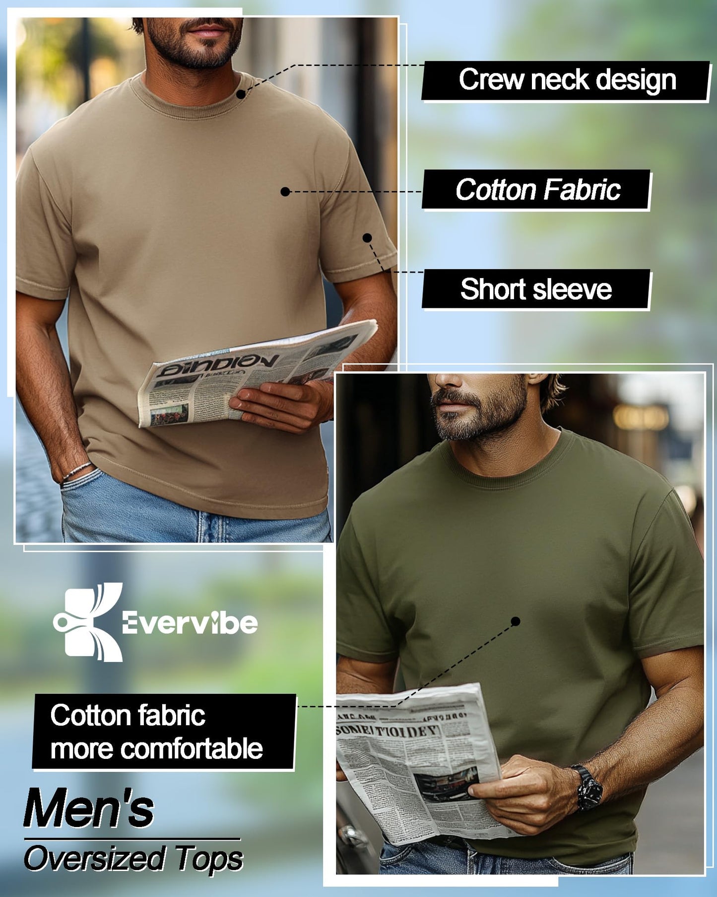 💥 Savage Essentials: Big & Tall Street Tees (10-Pack)