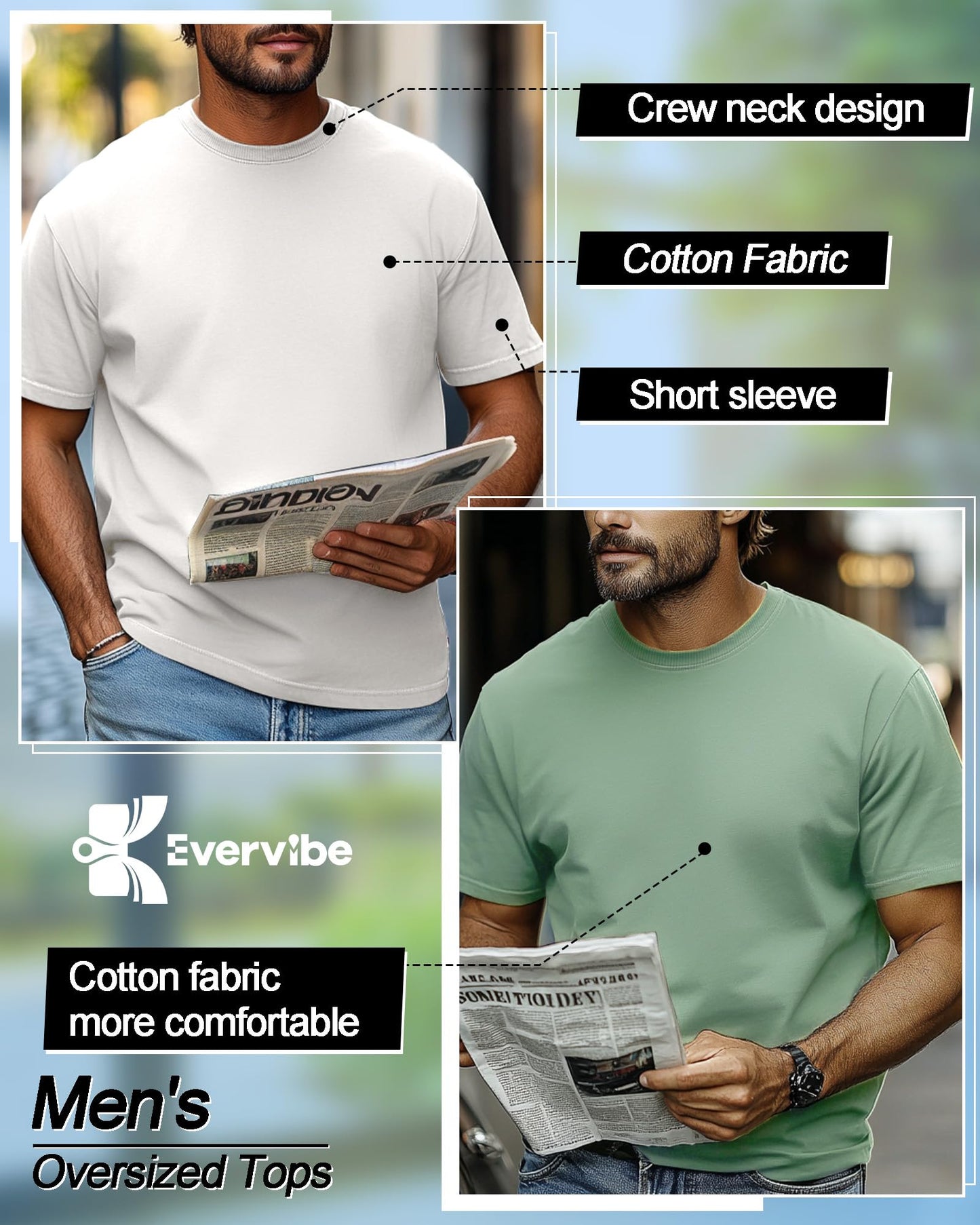 💥 Savage Essentials: Big & Tall Street Tees (10-Pack)
