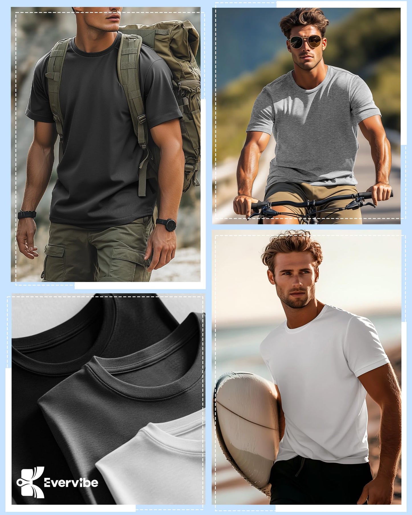 💥 Savage Essentials: Big & Tall Street Tees (10-Pack)