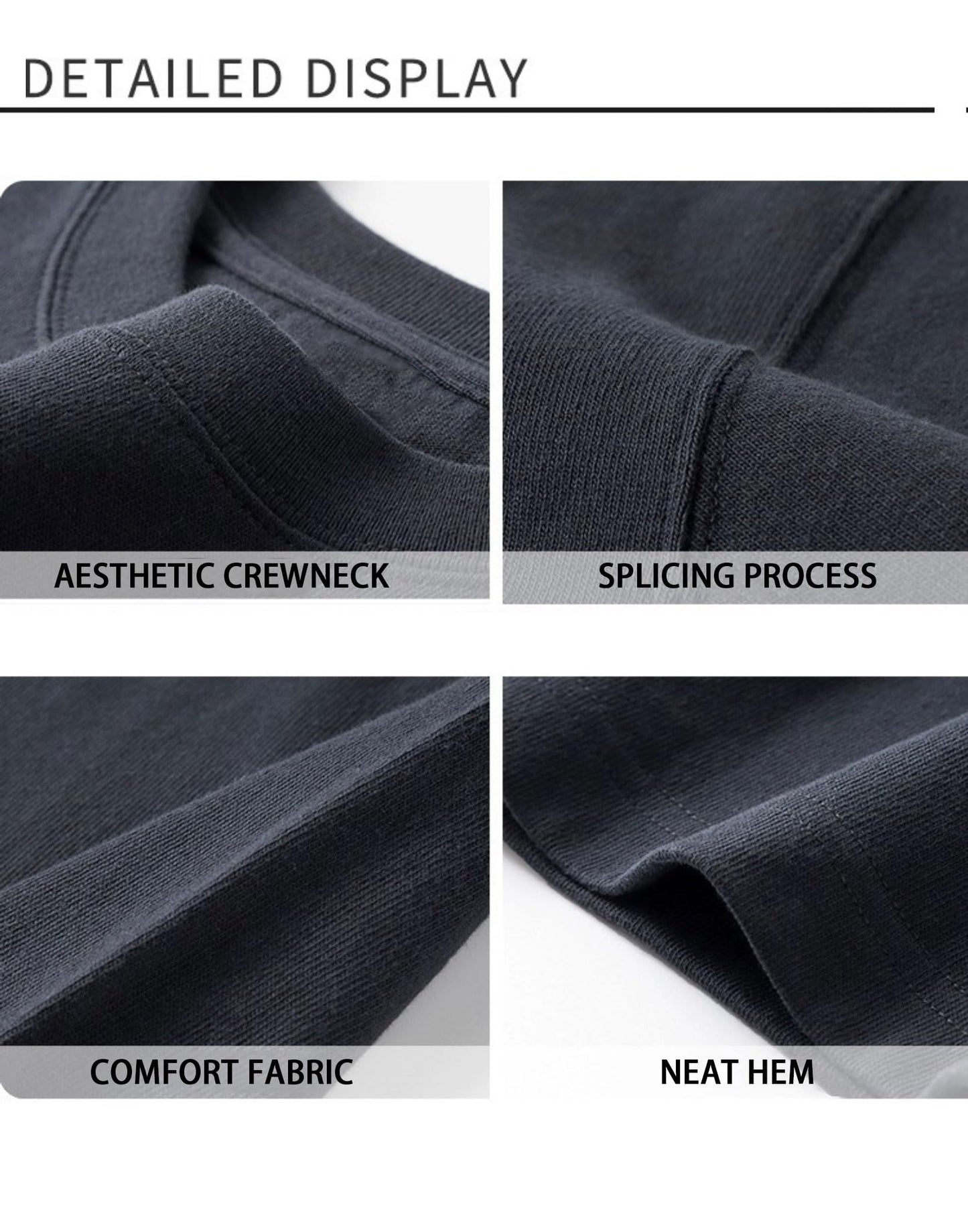 Big and Tall Shirts for Men, Oversize Cotton Crew Neck T-Shirts