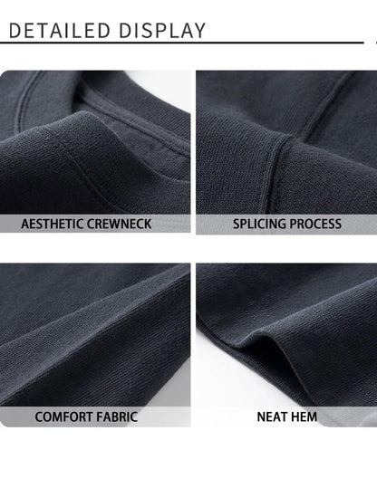 Big and Tall Shirts for Men, Oversize Cotton Crew Neck T-Shirts