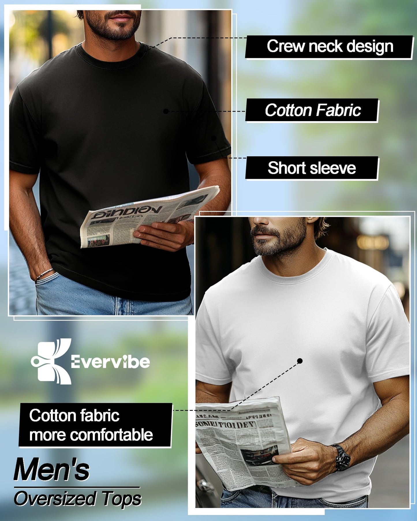 💥 Savage Essentials: Big & Tall Street Tees (10-Pack)